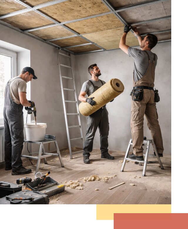 Шумоизоляция потолка в Апшеронске: профессиональный монтаж и отделка