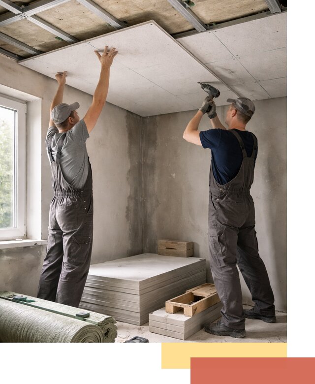 Шумоизоляция потолка панелями ЗИПС в Апшеронске